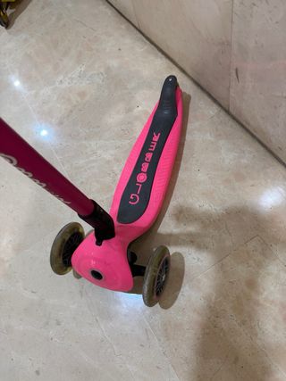 Patinete infantil rosa Globber 3 ruedas