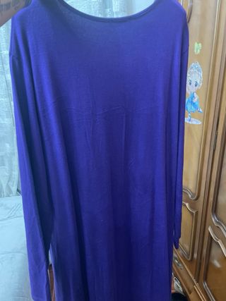 Vestido morado y gris talla única