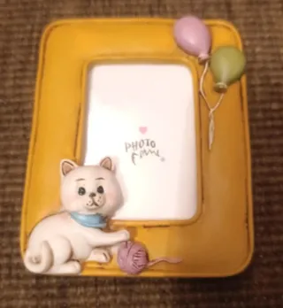 Varie Cornici portafoto gatto con palloncini