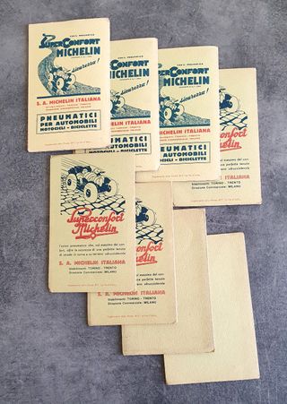 Antica Carta d’Italia Touring Club 1952 8 Fogli