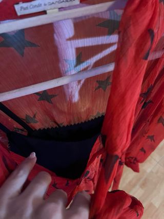 Vestido gasa estampado estrellas