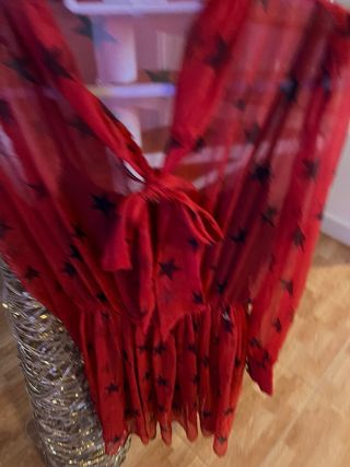 Vestido gasa estampado estrellas