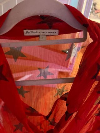 Vestido gasa estampado estrellas