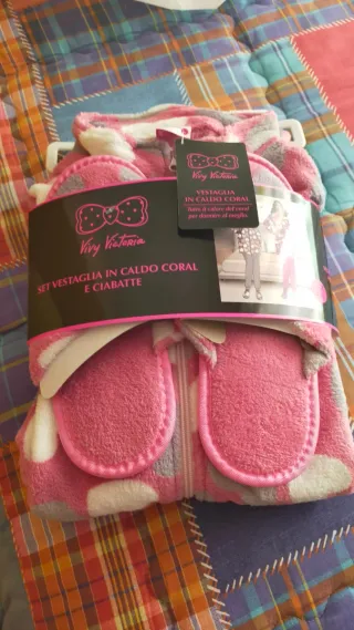 Set Vivy Victoria Vestaglia e Ciabatte