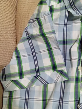 Camisa Springfield cuadros azul y verde Talla S2