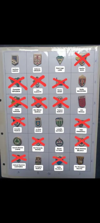 Lote de pines de fútbol de varios equipos