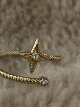 Anillo Aristocrazy Estrella Ajustable Dorado