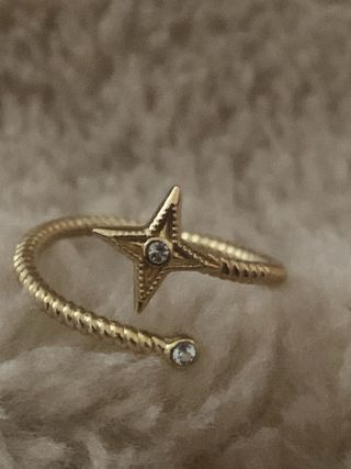 Anillo Aristocrazy Estrella Ajustable Dorado
