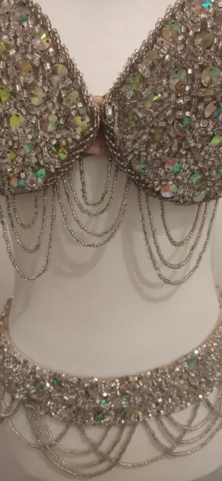 Set brillante per danza del ventre egiziana