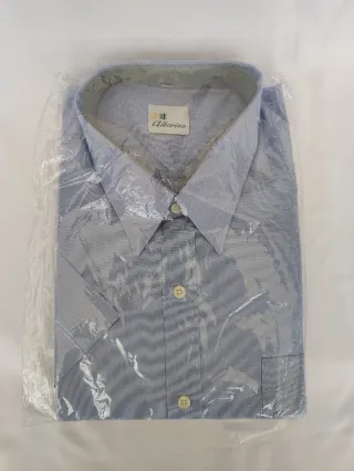 Camisa azul manga corta hombre talla XL