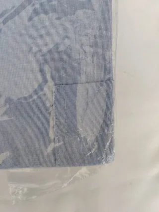 Camisa azul manga corta hombre talla XL