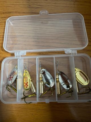 Cucharillas de pesca para pesca de rio.