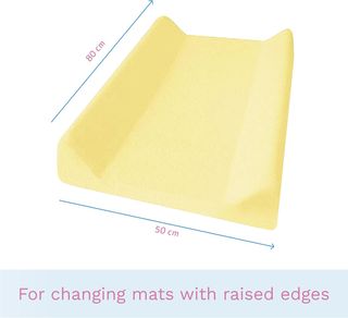 Fodera per fasciatoio per neonato 80x50 cm (giallo)