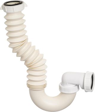 Wirquin 30720029 Sifone estensibile per lavandino con collegamento di scarico e protezione contro gli odori