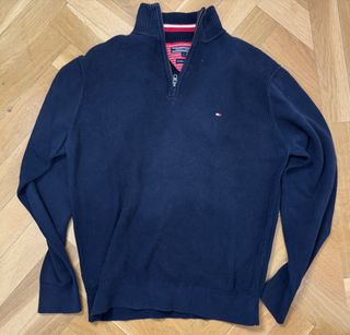 Jersey Tommy Hilfiger Media Cremallera Azul Talla