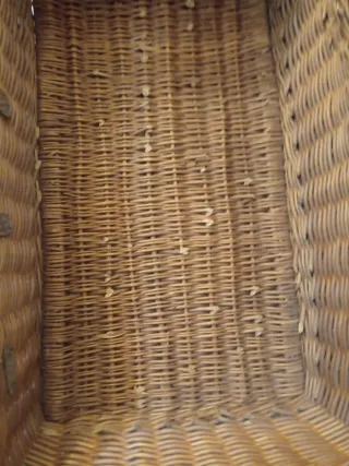 Caja de mimbre grande