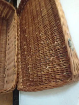 Caja de mimbre grande