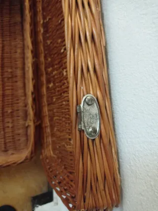 Caja de mimbre grande