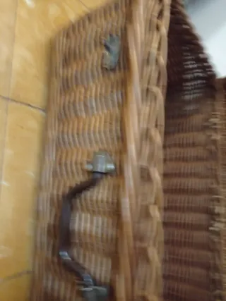 Caja de mimbre grande