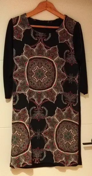 Vestido estampado colorido