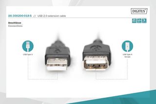 Cavo di prolunga USB 2.0 DIGITUS - 3.0 m - USB A