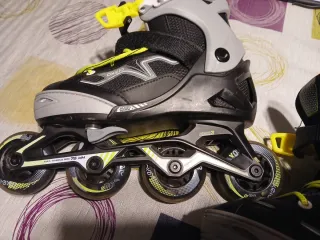 Patines Oxelo Negro y Amarillo. Talla 35-38
