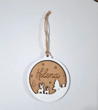 Adornos Navidad Personalizados Madera