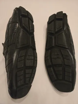 Mocasines Salvatore Ferragamo Piel Cocodrilo Negro