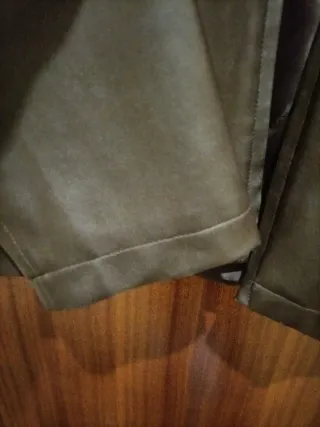 Chaqueta cuero sintético marrón. Talla L