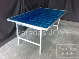 Mesa Aluminio Plegable mercado ferias stands