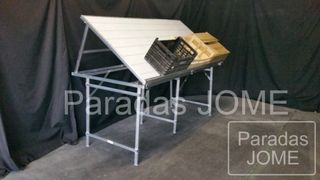 Mesa Aluminio Plegable mercado ferias stands
