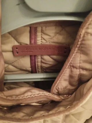 Chaqueta acolchada Zara marrón