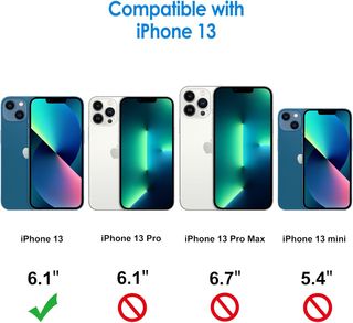 JETech Custodia per iPhone 13 6,1 Pollici, Anti-Graffio