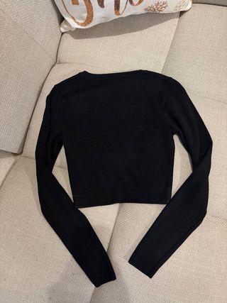 Jersey Zara Negro Corto Talla S