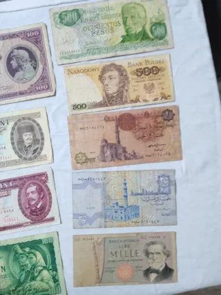 15 Banconote Antiche Collezione Varia