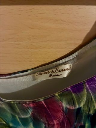 Vestido asimétrico estampado