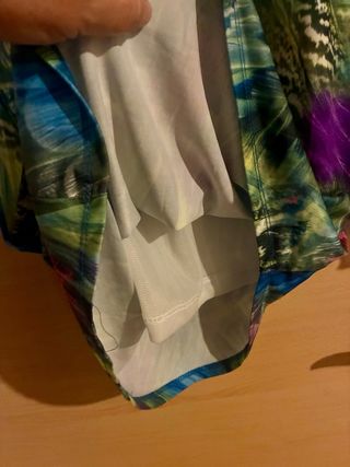 Vestido asimétrico estampado