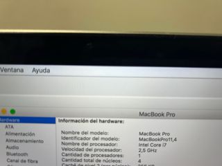 MacBook Pro 15.4 2015 i7 Plata como nuevo