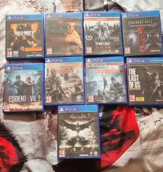 PS4 (PlayStation 4) + 9 Juegos