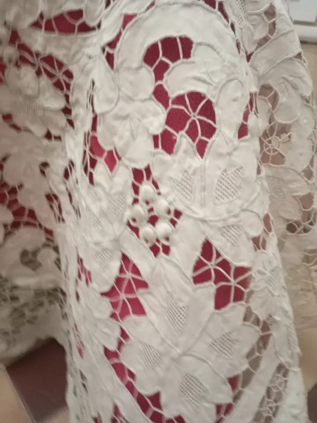 Colcha Encaje Veneciano Burano Hecha Mano