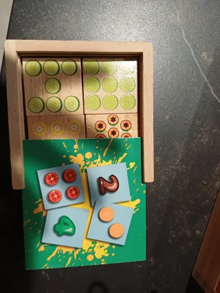 Juego Montessori Verduras y Números