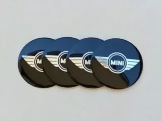 4 Emblemas 56mm para Tapabujes Mini Cooper One JCW