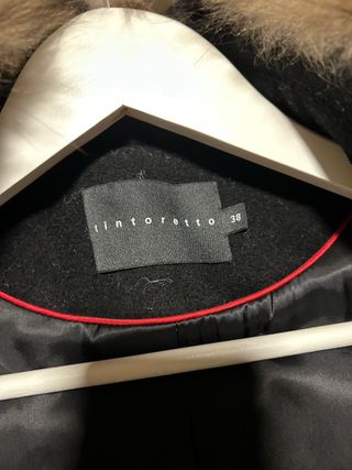 Abrigo Lana Tintoretto Negro