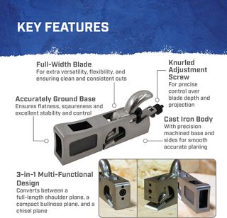 Cepillo de hombro 3 en 1 Faithfull