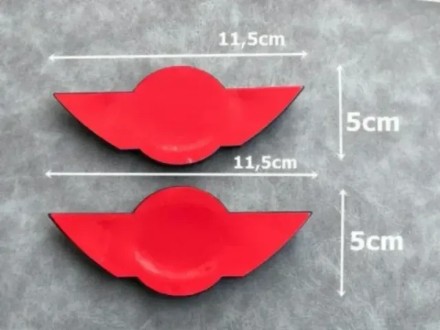 11,5x5cm Emblema Capó y Maletero Mini Cooper One