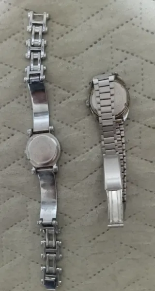Lote 2 Relojes Pulsera Mujer D&G y Bassel de Acero