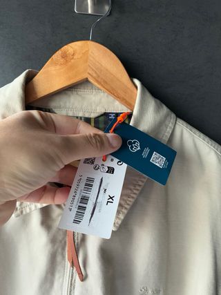 Chaqueta Superdry Harrington Beige Talla L