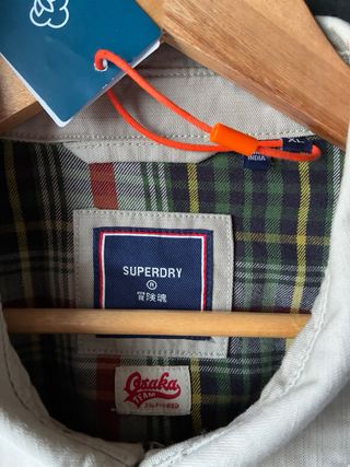 Chaqueta Superdry Harrington Beige Talla L