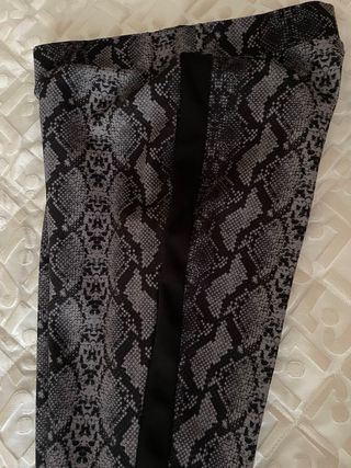 Leggings Calzedonia pitonati neri e tortora