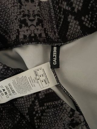 Leggings Calzedonia pitonati neri e tortora